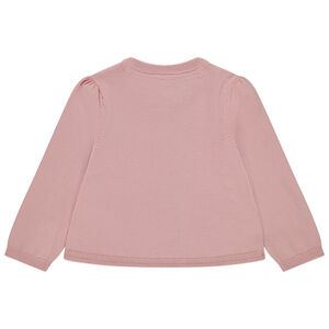 Chaqueta de punto liso para bebé niña 