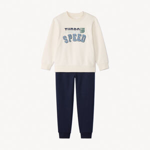 Conjunto sudadera fantasía con pantalón de chándal liso para niño  Main Conjunto sudadera fantasía con pantalón de chándal liso para niño
