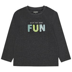 Camiseta de manga larga con bordado para niño 