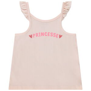 Camiseta sin mangas con estampado fantasía brillante para bebé niña 