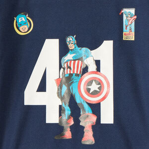 Camiseta de manga corta con diseño de Captain America Marvel niño 