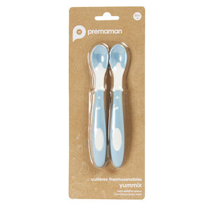 Lote de 2 cucharas termosensibles Yummix azul 