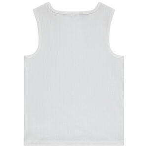 Camiseta sin mangas canalé con abertura niña 