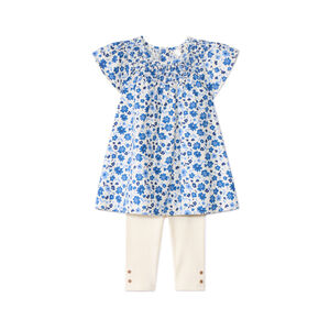 Conjunto de 2 piezas con túnica estampada para bebé niña 