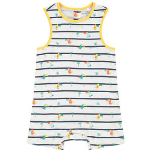 Mono corto print tucanes y palmeras 