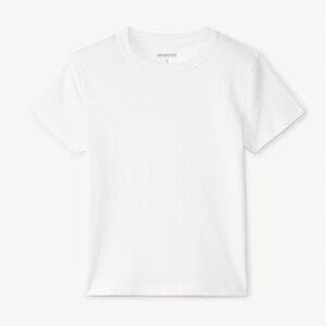 Camiseta de manga corta lisa para niño 