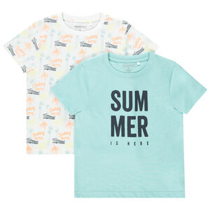 Lote de 2 camisetas de manga corta para niño 