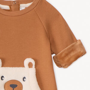 Conjunto de 2 piezas con estampado de osito para bebé niño. 