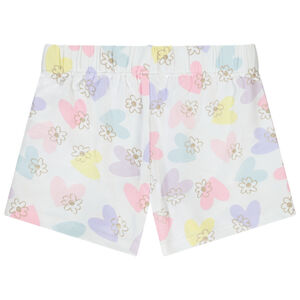 Conjunto pijama corto de jersey con estampado de corazones niña 