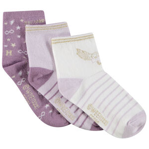 Pack de 3 pares de calcetines con estampado de Harry Potter para niña 