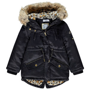 Parka forro sherpa motivo leopardo Main Parka forro sherpa motivo leopardo