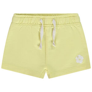 Short liso en felpa con sugar print flor hawaiana para bebé niña 