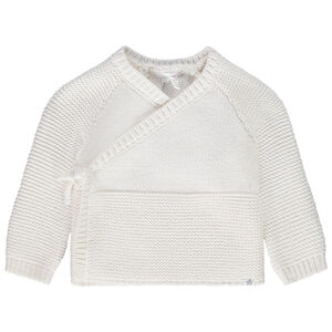 Chaqueta de punto efecto cruzado para bebé prematuro 