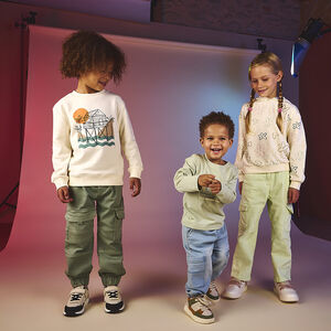 Sudadera de felpa estampada niño 