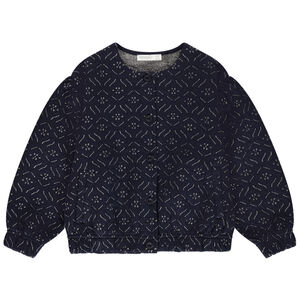 Chaleco de felpa acolchada con mangas globo para niña 