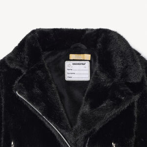 Chaqueta perfecto de sherpa con efecto piel para niña 