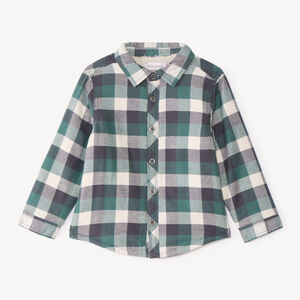Camisa de franela a cuadros para bebé niño 