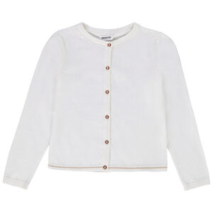 Chaleco de punto liso para niña 