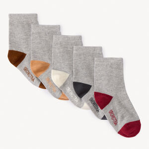 Lot de 5 paires de chaussettes unies pour bébé garçon   Main Lot de 5 paires de chaussettes unies pour bébé garçon