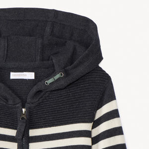 Gilet en tricot fantaisie effet color block pour garçon  Main Gilet en tricot fantaisie effet color block pour garçon