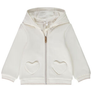 Chaqueta de felpa con capucha para bebé niña 