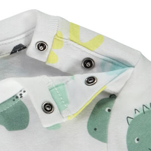 Camiseta de manga corta con estampado de dinosaurios para bebé niño 