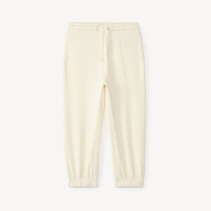 Pantalón jogging liso de felpa para bebé niña 