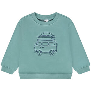 Sudadera oversize de felpa con estampado fantasía para bebé niño 