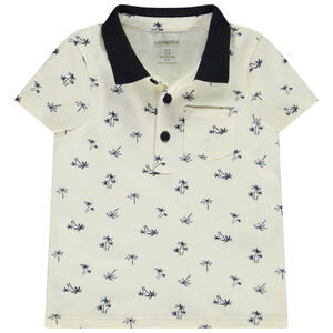 Polo manga corta estampado palmeras para bebé niño 