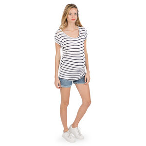 Camiseta de manga de embarazo con estampado de fantasía. 