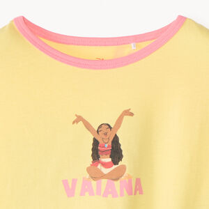 Camiseta de manga corta con estampado de Vaiana de Disney niña 