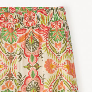 Pantalón ancho y fluido con estampado original niña 