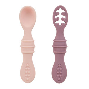 Set de 2 cucharas de aprendizaje Miamix - rosa 
