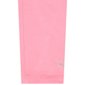 Lot de 2 leggings unis en jersey fille 