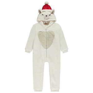 Sobrepijama de sherpa con oso polar de Navidad para niña  Main Sobrepijama de sherpa con oso polar de Navidad para niña