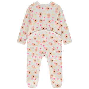 Pelele de jersey con estampado floral para bebé niña 