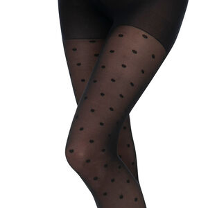 Collants de embarazo 30 Deniers con lunares por todas partes 
