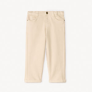 Jean liso con cintura elástica para bebé niño 