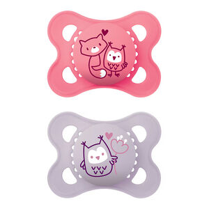 Chupete Original Pure tetina silicona 2-6M pack de 2 - Rosa (modelo aleatorio) 