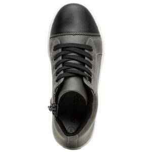 Zapatillas altas con efecto cuero con cordones y cremallera de la 28 a la 35 