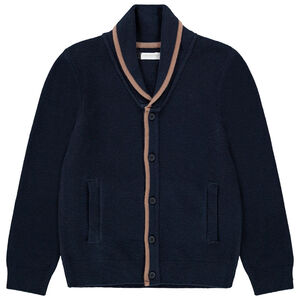 Gilet en tricot à col châle pour enfant garçon 