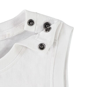 Camiseta sin mangas lisa con print 3D para bebé niño 