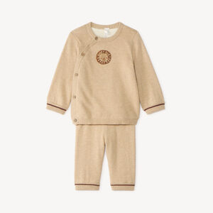 Conjunto de 2 piezas: jersey y pantalón para bebé niño con estampado de león. 