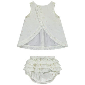 Ensemble 2 pièces débardeur + bloomer imprimés pour bébé fille 