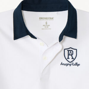 Polo de manga corta bordado niño 