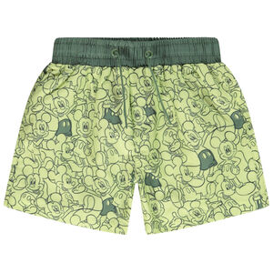 Short de baño de poliéster estampado Mickey Disney para niño 