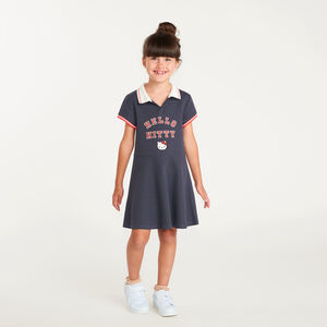 Ropa de tenis para niña de manga corta con bordado de Hello Kitty. 