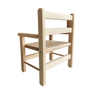 Petit fauteuil Juliette en bois vernis 