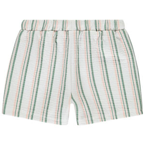Short de punto tubular rayado niña 