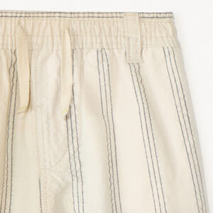Bermudas de tela a rayas niño bebé 